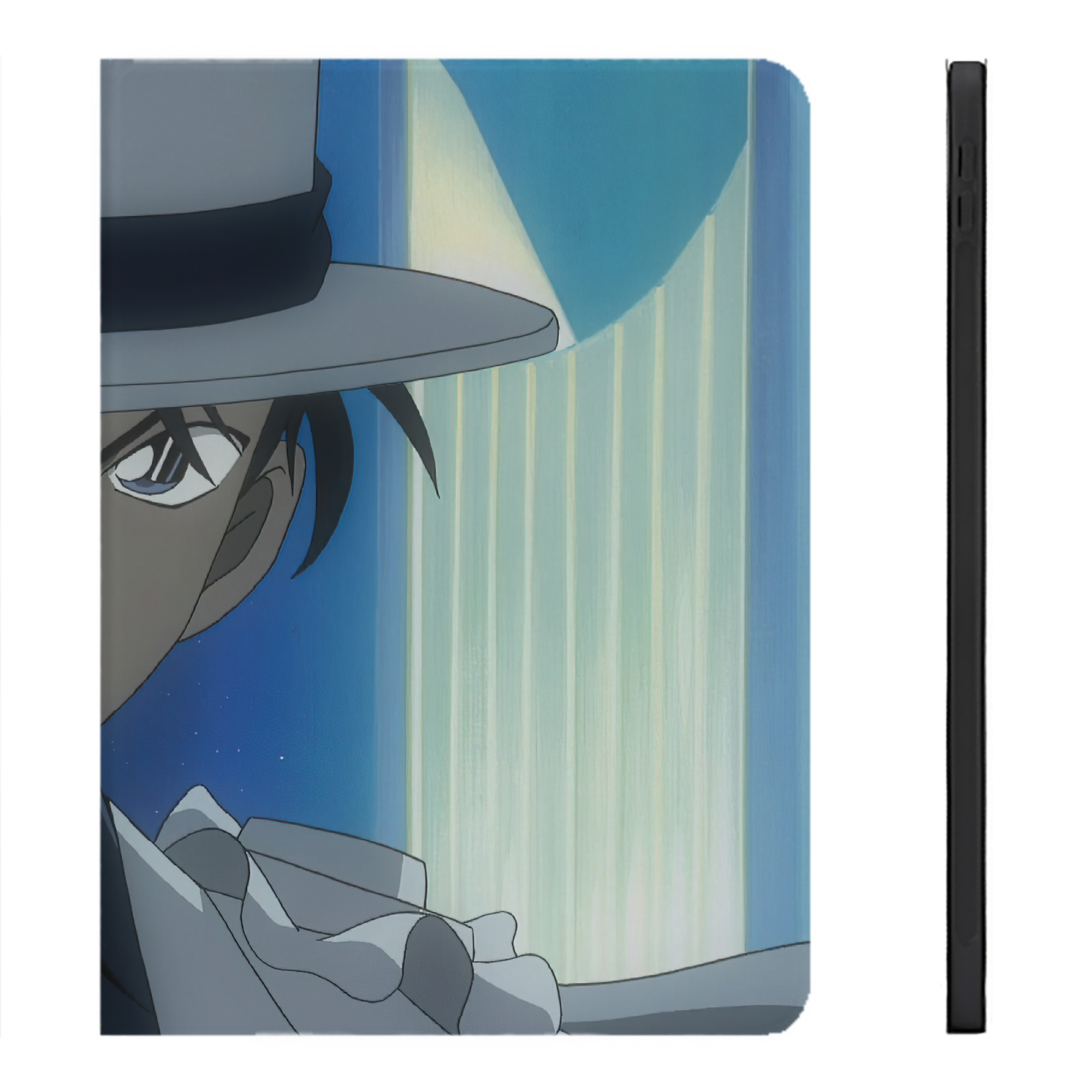 （画像用） 名探偵コナン Detective Conan IPadケース ペンホルダー付き ブックスタイルデザイン